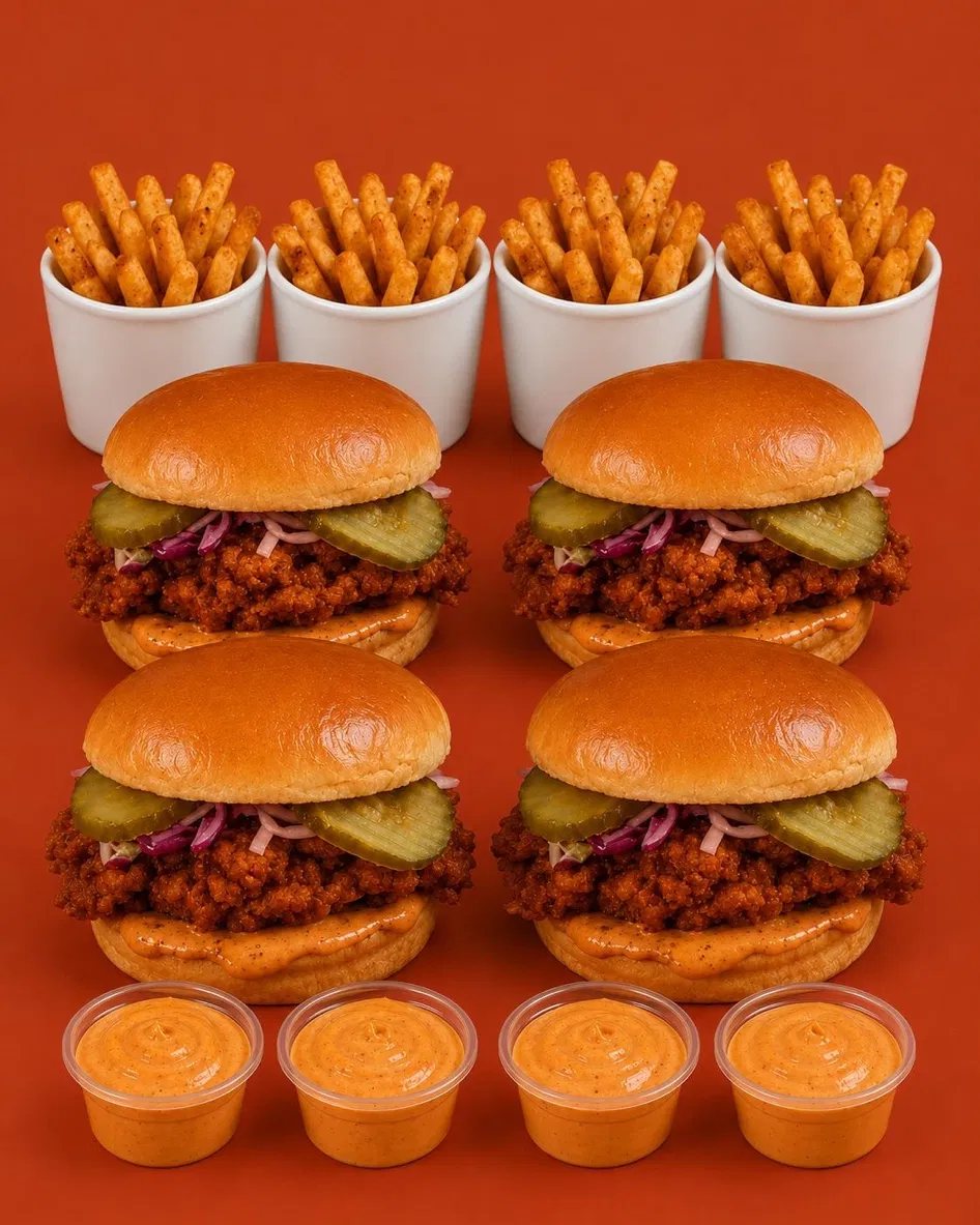 Burger Meal for Four